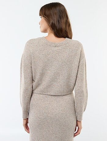 Robe pull de maternité 2-en-1