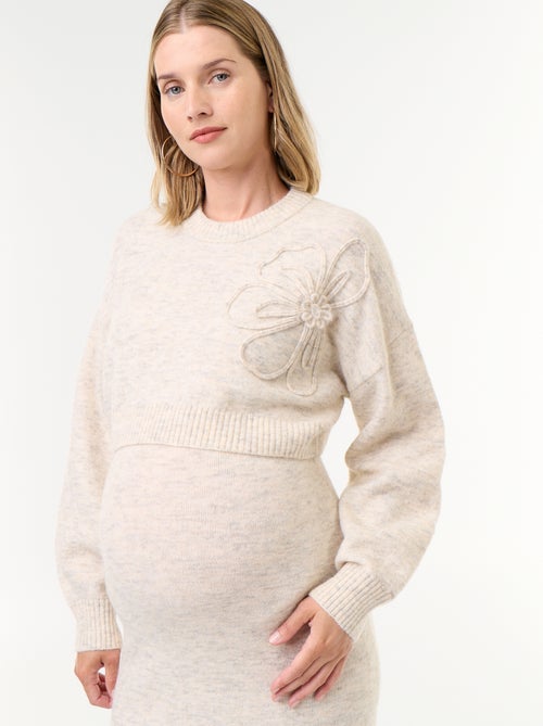 Robe pull de maternité 2-en-1 - Kiabi