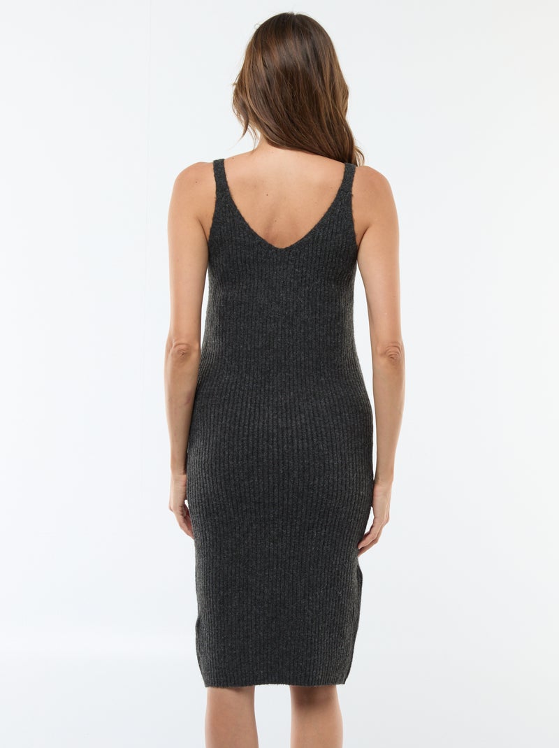 Robe pull de maternité 2-en-1 Gris - Kiabi