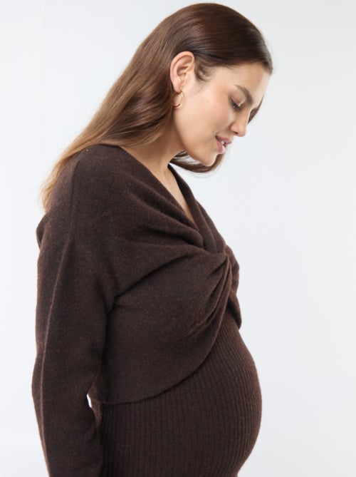 Robe pull de maternité 2-en-1 - Kiabi