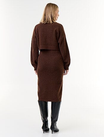 Robe pull de maternité 2-en-1