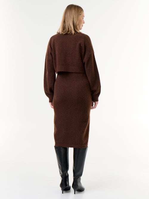 Robe pull de maternité 2-en-1 - Kiabi