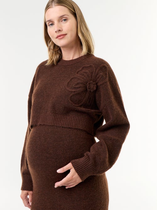 Robe pull de maternité 2-en-1 - Kiabi