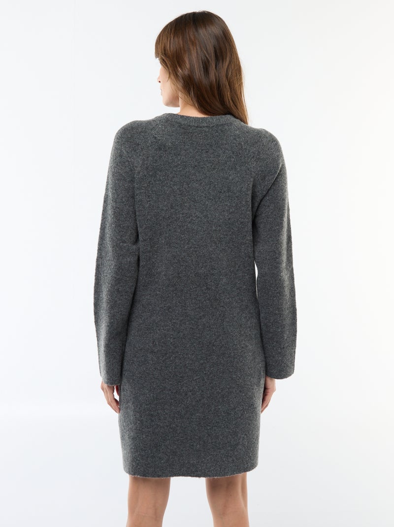 Robe pull de maternité Gris - Kiabi