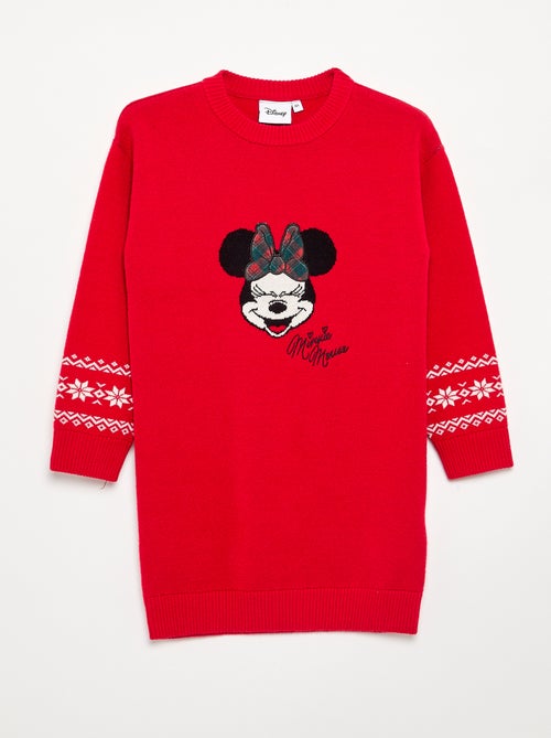 Robe pull de Noêl 'Disney' 'Minnie' 'Noël' - Kiabi