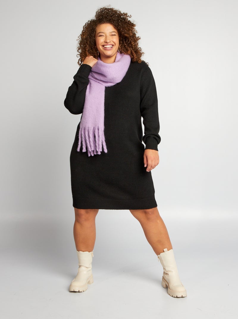 Robe pull en maille Black - Kiabi