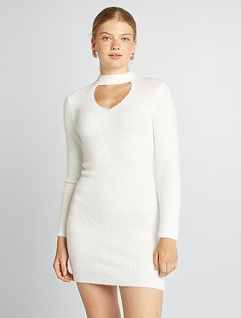 Robe pull en maille douce