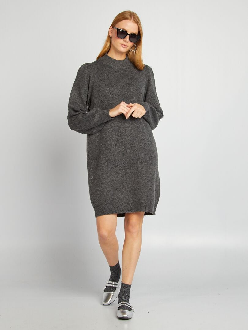 Robe pull en maille 'JDY' Gris - Kiabi