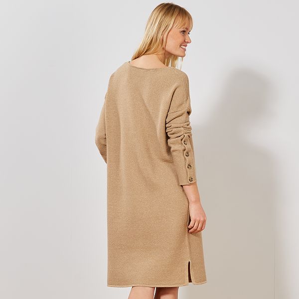 Robe pull en maille ottoman Robe pull en maille ottoman