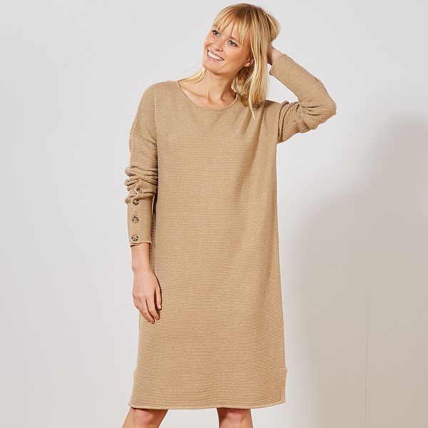 Robe pull en maille ottoman Robe pull en maille ottoman