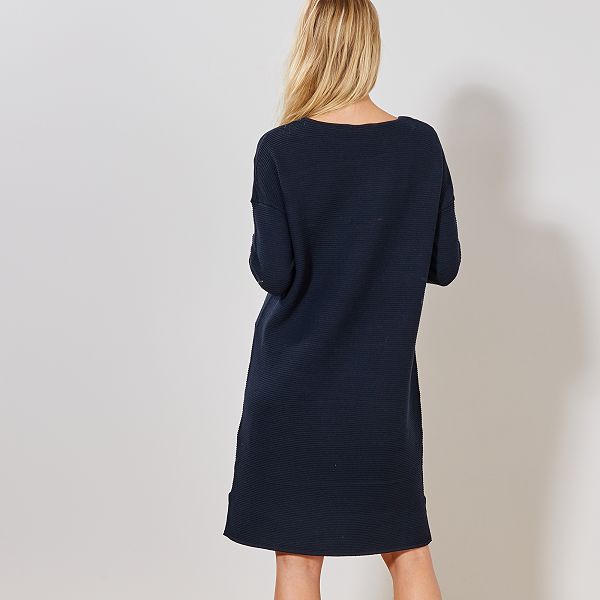 Robe pull en maille ottoman Robe pull en maille ottoman
