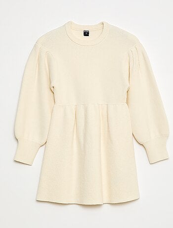 Robe pull en maille tricot douce