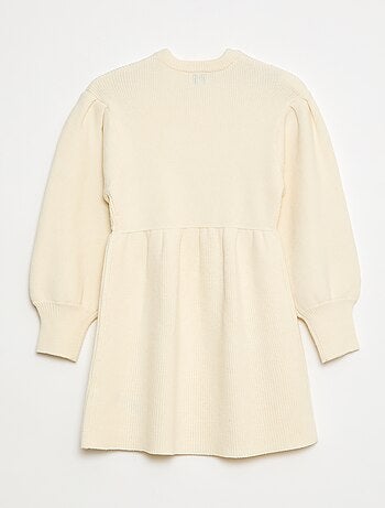 Robe pull en maille tricot douce