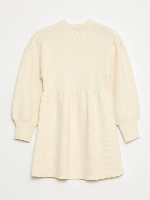Robe pull en maille tricot douce - Kiabi