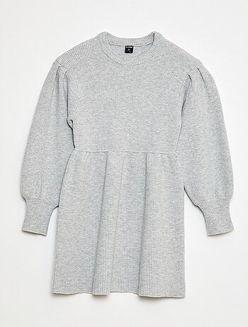 Robe pull en maille tricot douce