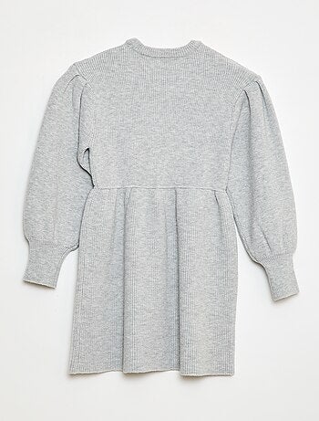 Robe pull en maille tricot douce