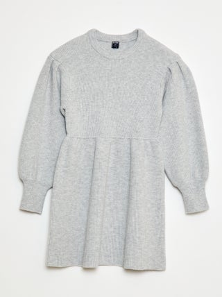 Robe pull en maille tricot douce