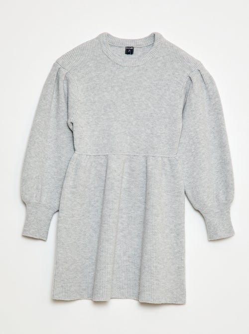 Robe pull en maille tricot douce - Kiabi