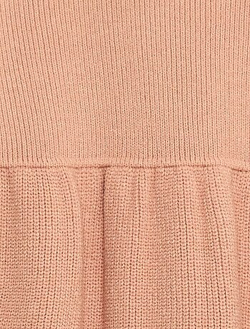 Robe pull en maille tricot douce
