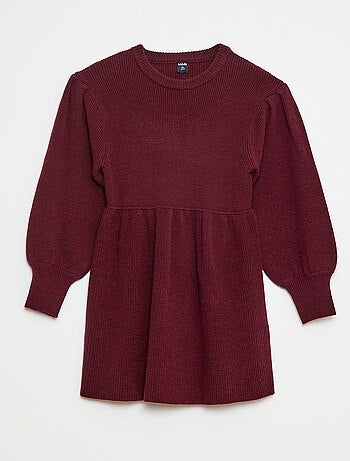 Robe pull en maille tricot douce