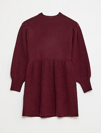 Robe pull en maille tricot douce