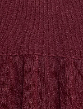 Robe pull en maille tricot douce