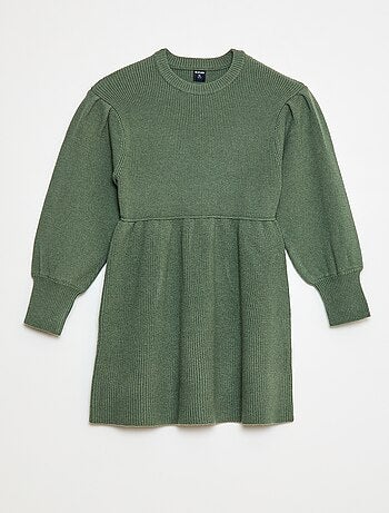 Robe pull en maille tricot douce