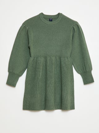 Robe pull en maille tricot douce