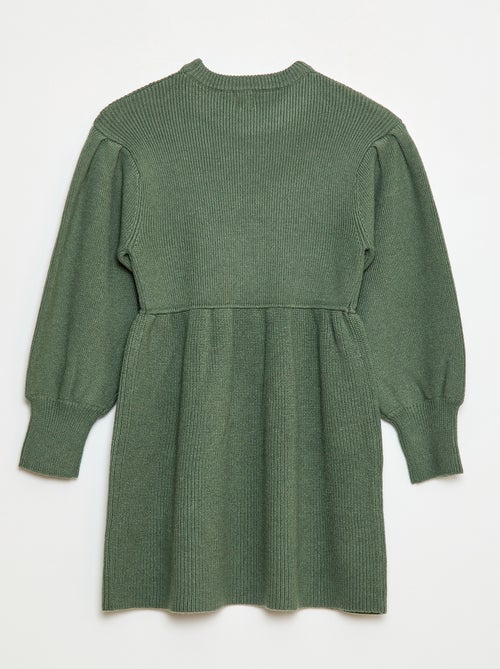 Robe pull en maille tricot douce - Kiabi