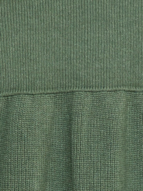 Robe pull en maille tricot douce - Kiabi