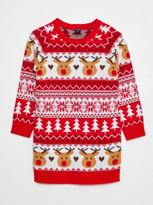 Robe pull en maille tricot - Kiabi