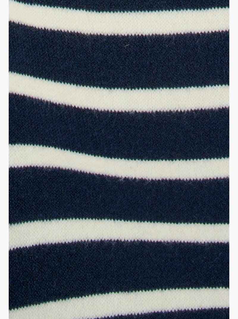 Robe-pull esprit marinière Thermolactyl - Damart Bleu - Kiabi