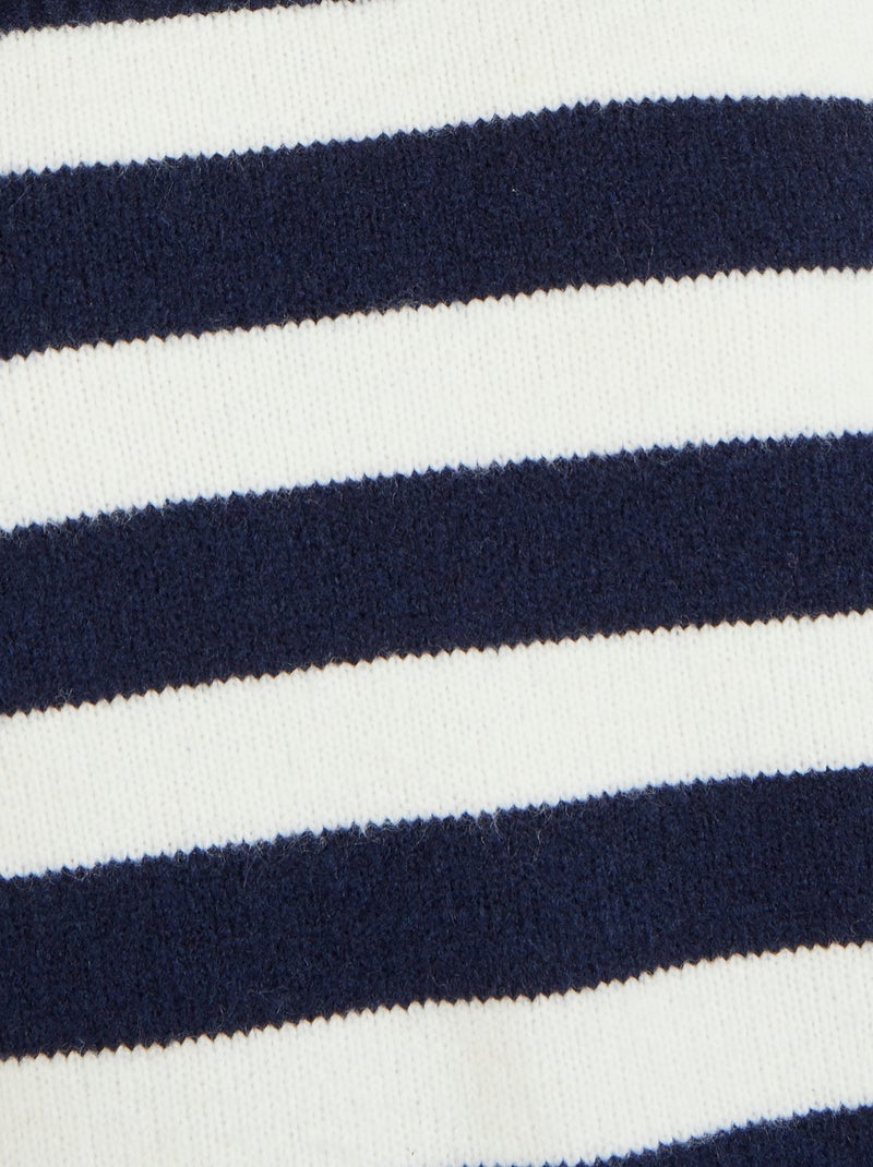 Robe-pull esprit marinière Thermolactyl - Damart Bleu marine - Kiabi