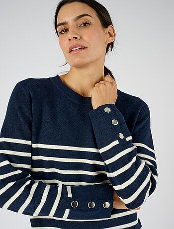 Robe-pull esprit marinière Thermolactyl - Damart