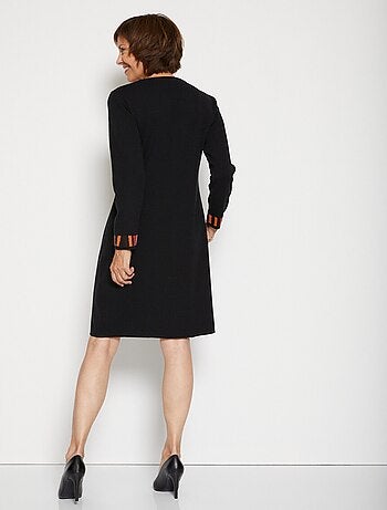 Robe-pull fantaisie jacquard - Afibel