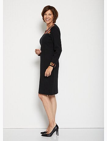 Robe-pull fantaisie jacquard - Afibel