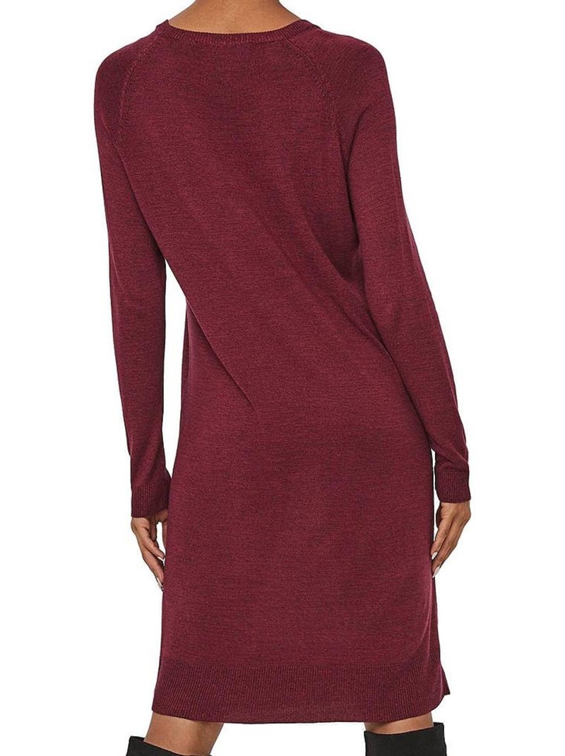 Robe Pull Femme Vero Moda Bordeaux - Kiabi