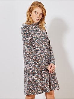 Robe pull fleurie - Kiabi