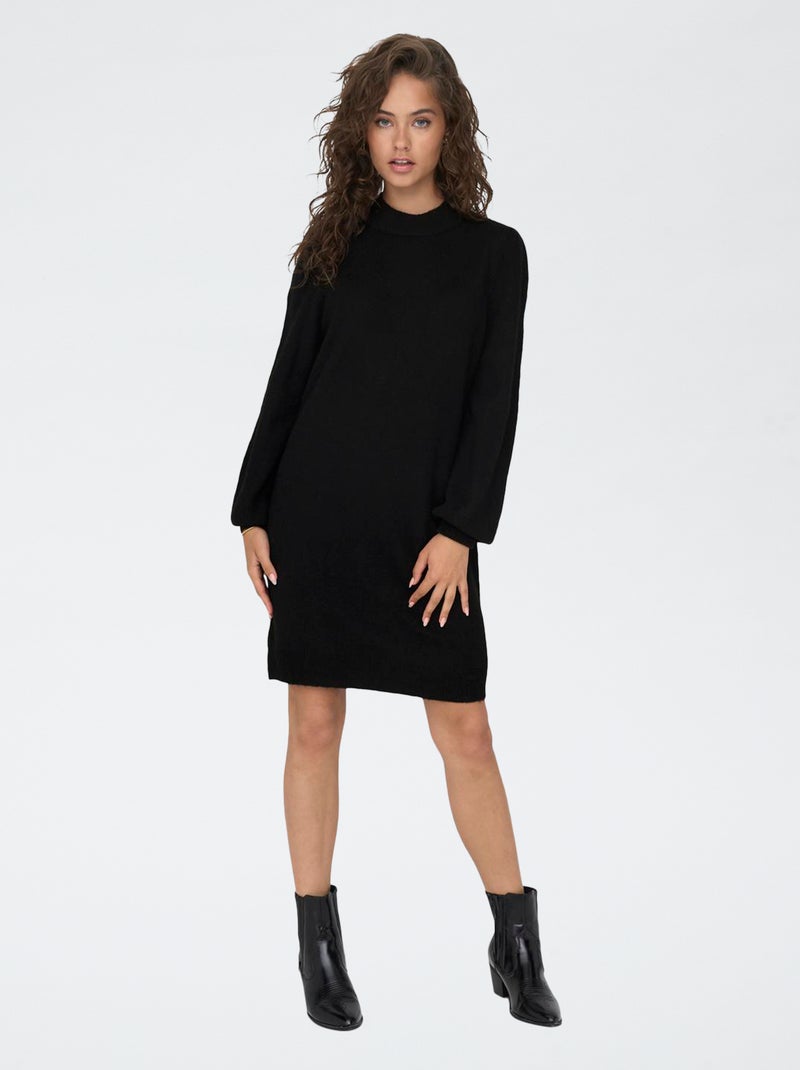Robe pull genou 'JDY' Noir Femme Kiabi