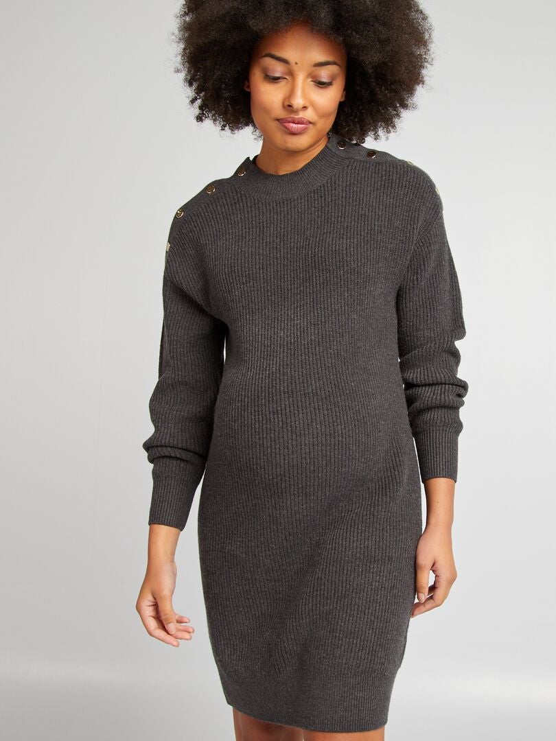 Robe pull grossesse GRIS - Kiabi