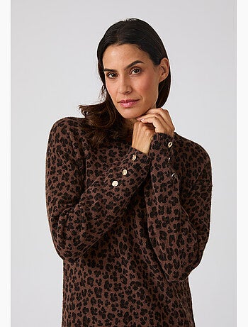 Robe-pull imprimé animalier Thermolactyl - Damart