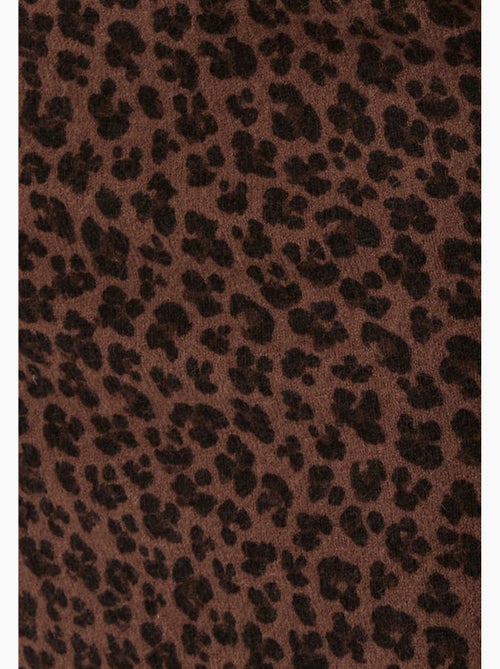 Robe-pull imprimé animalier thermolactyl - damart - Kiabi