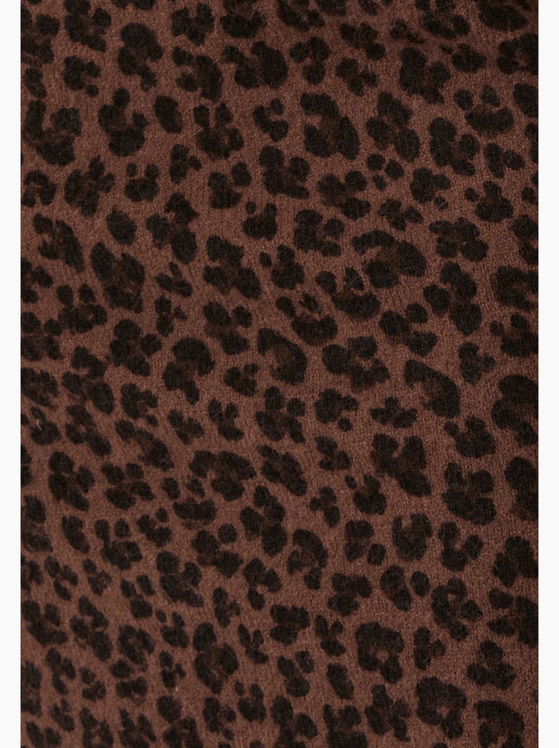 Robe-pull imprimé animalier Thermolactyl - Damart Marron - Kiabi