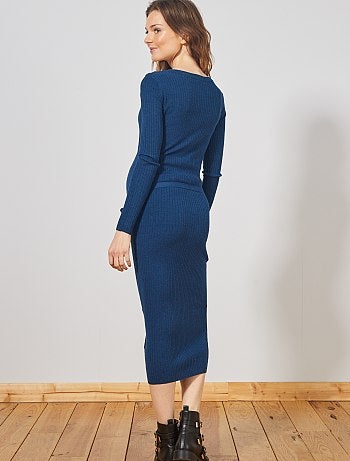 Robe pull longue de grossesse - Kiabi