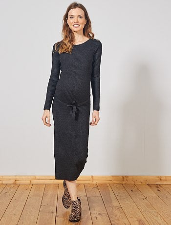 Robe pull longue de grossesse - Kiabi