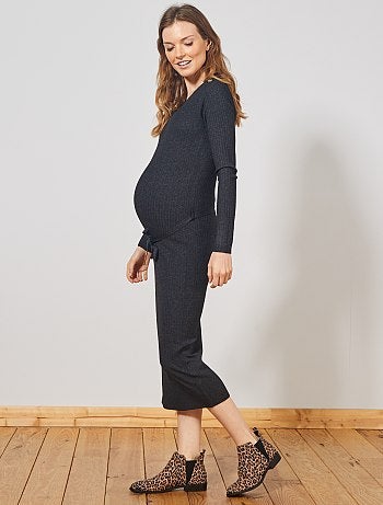 Robe pull longue de grossesse - Kiabi