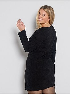 Robe pull maille fantaisie - Kiabi