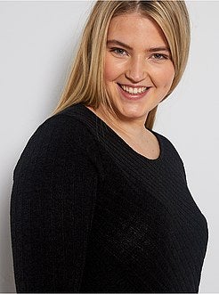 Robe pull maille fantaisie - Kiabi