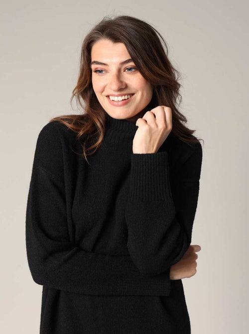 Robe pull midi en maille douce 'Deeluxe' - Kiabi