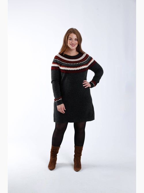 Robe pull motif jacquard PAPRIKA - Kiabi